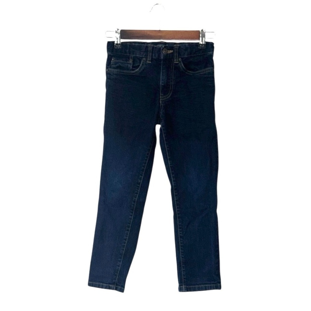 Lucky Brand Blue Denim Jeans Classic Straight Adjustable Waistband Dark Boys 8